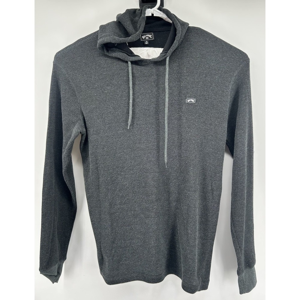 Billabong Long Sleeve Drawstring Hooded Pullover Black Men's Size XL